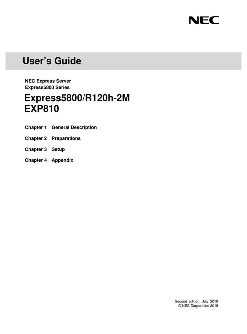 NEC Express5800/R120h-2M User manual