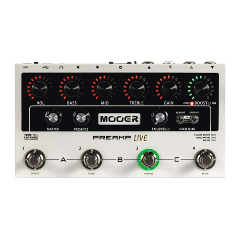 Mooer PREAMP LIVE owner's manual