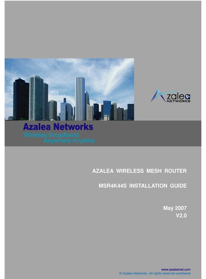 Azalea Networks MSR4K44S installation guide