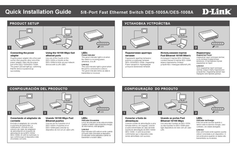 D-Link DES-1005 User manual D-Link DES-1005 User manual