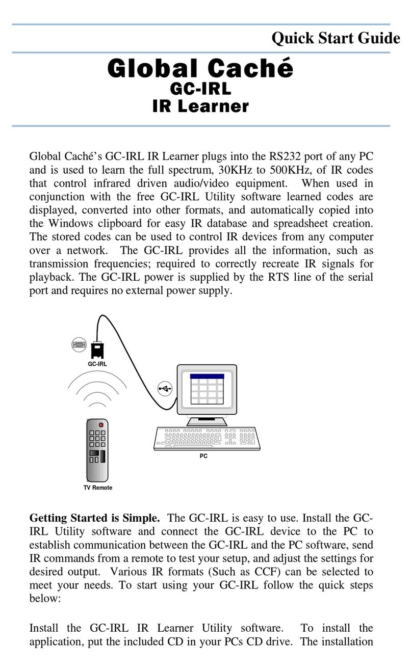 Global Caché GC-IRL quick start guide