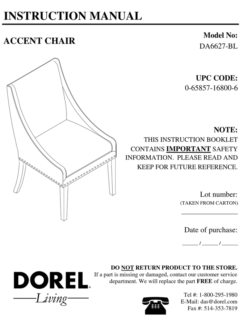 Dorel DA6627-BL instruction manual