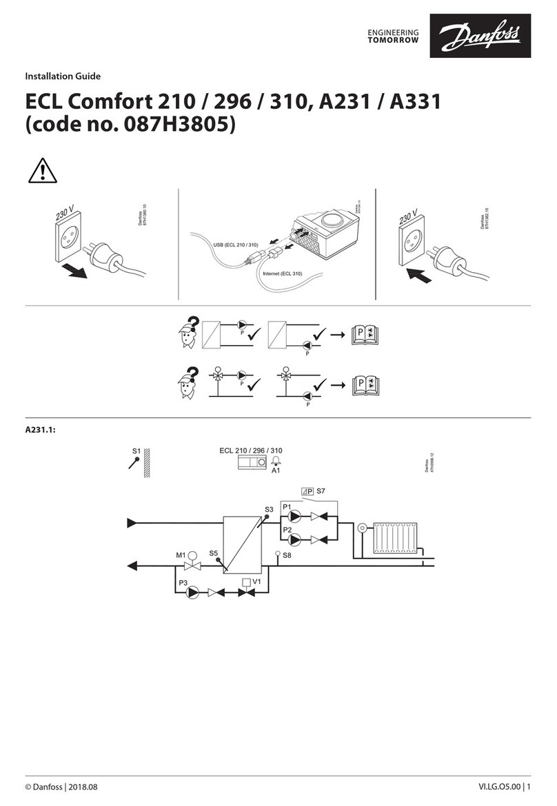 Danfoss ECL Comfort 210 installation guide