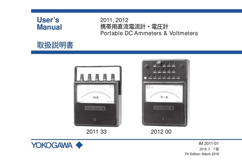 YOKOGAWA 2011 33 user manual