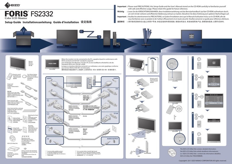 Eizo FORIS FS2332 - User manual