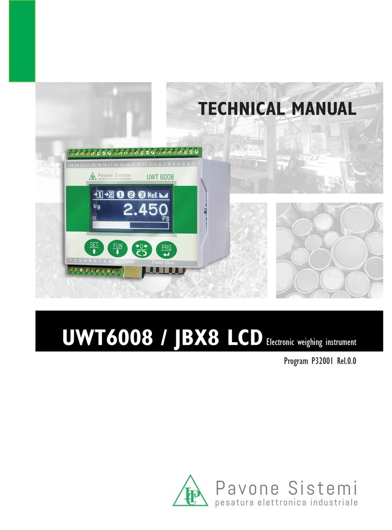 Pavone Sistemi UWT6008 Technical manual