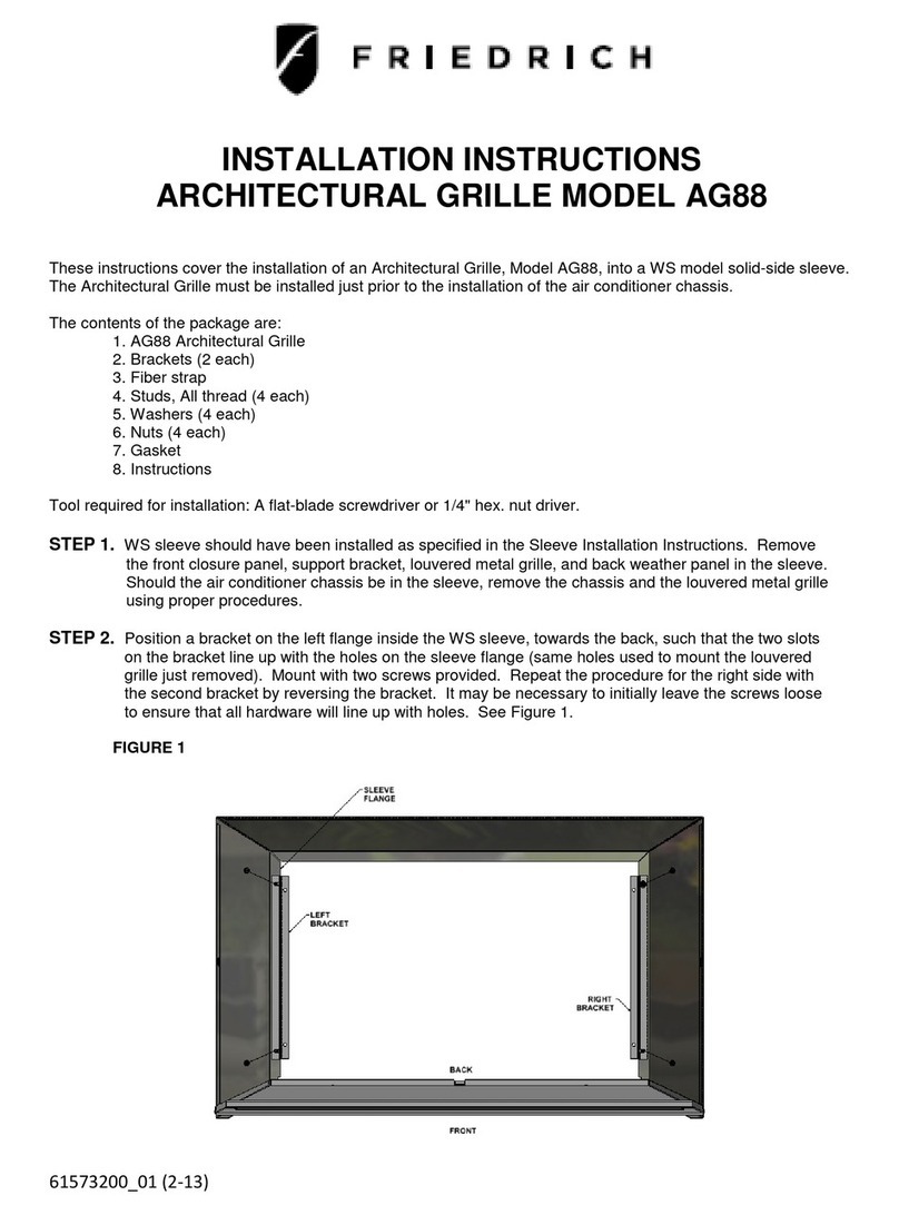 Friedrich AG88 installation instructions