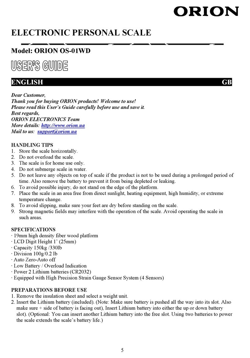 Orion OS-01WD User manual