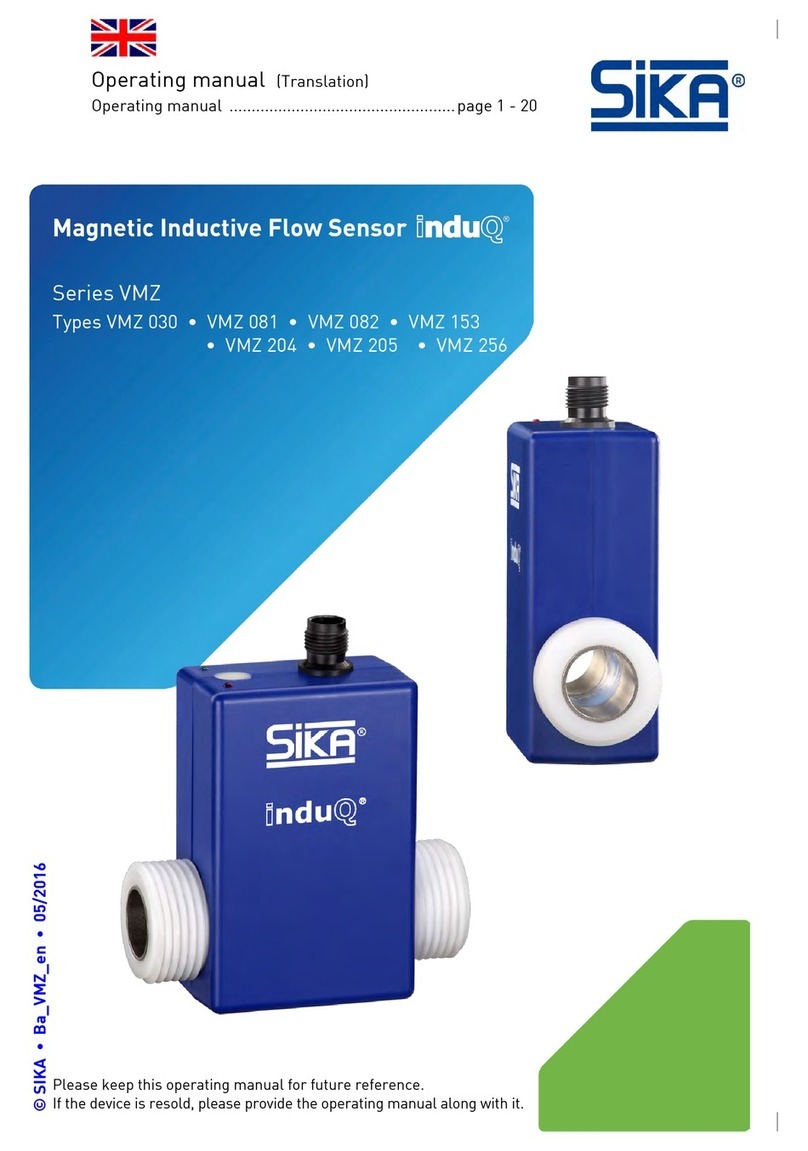 SIKA induQ VMZ 081 operating manual