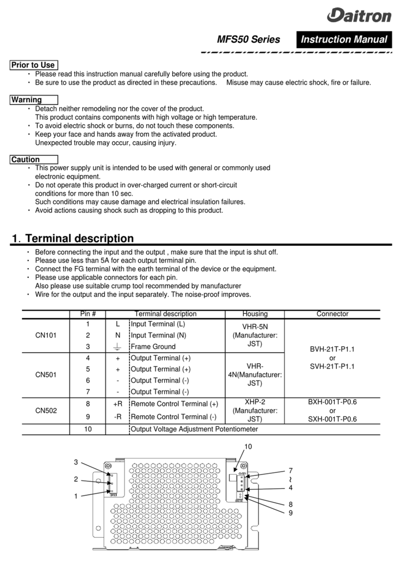Daitron MFS50-12 instruction manual