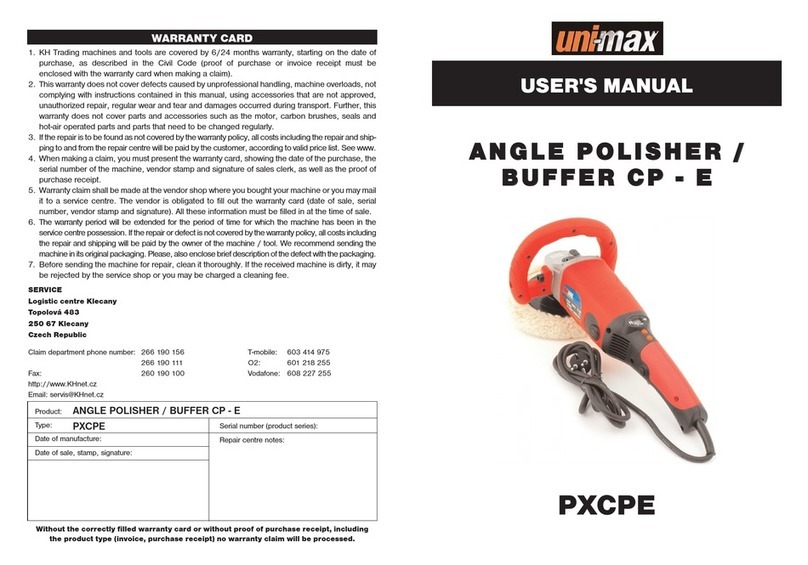 Unimax PXCPE user manual