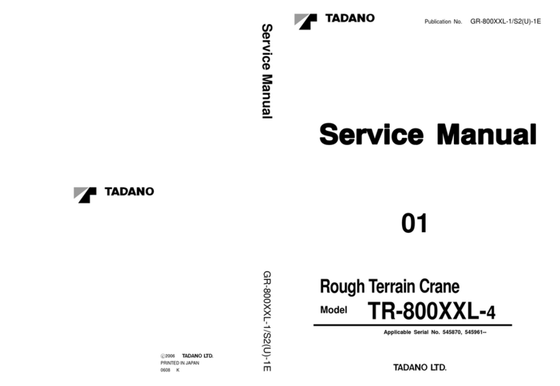 Tadano TR-800XXL4 Service manual