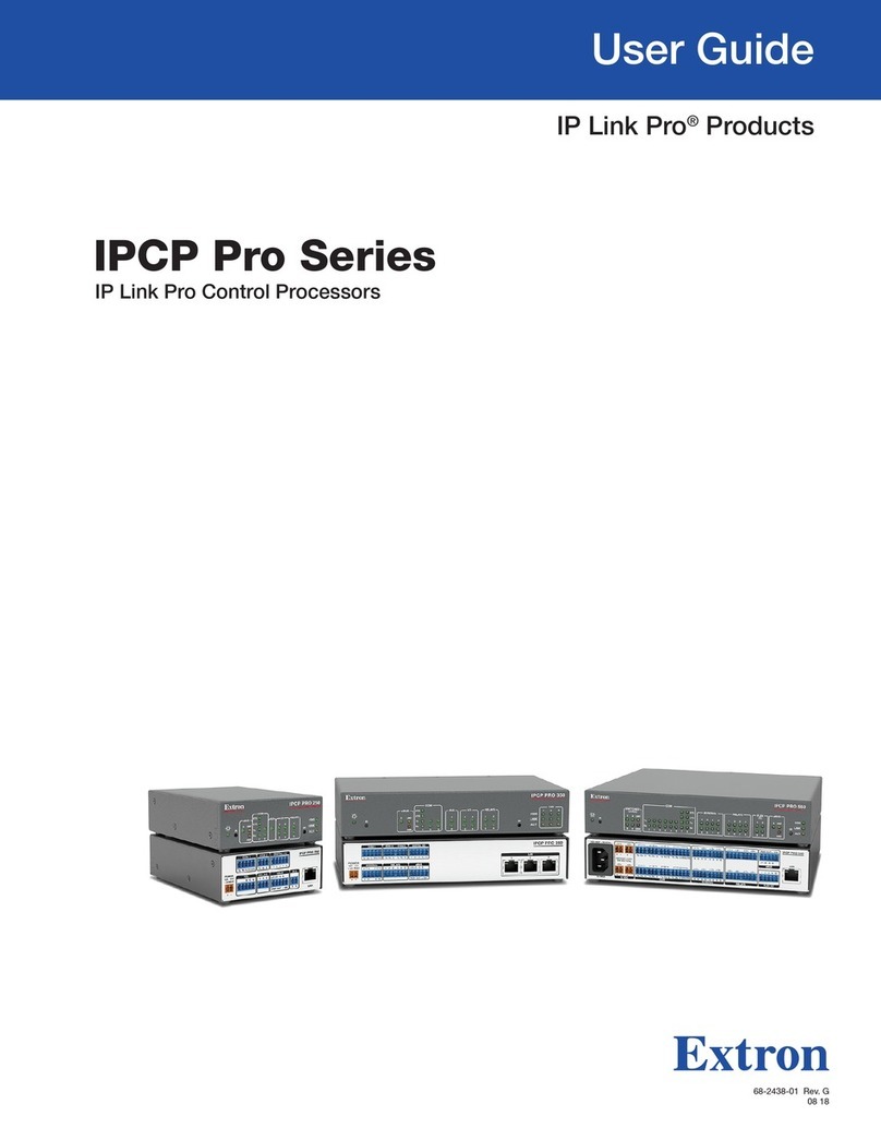 Extron electronics IPCP Pro Series user guide
