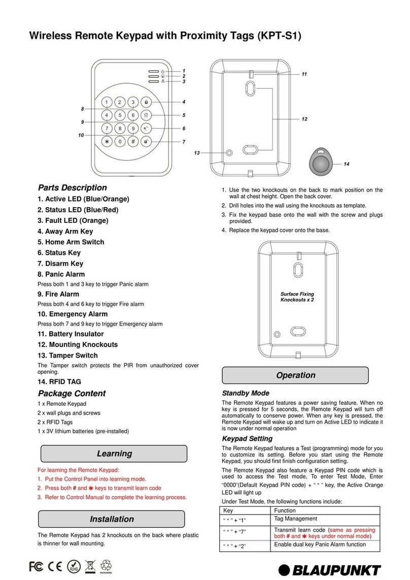 Blaupunkt KPT-S1 User manual