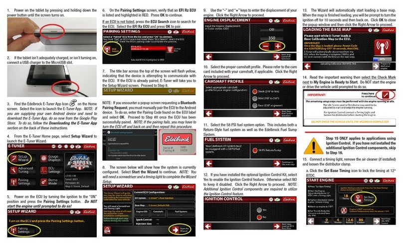 Edelbrock E-Street 2 User manual