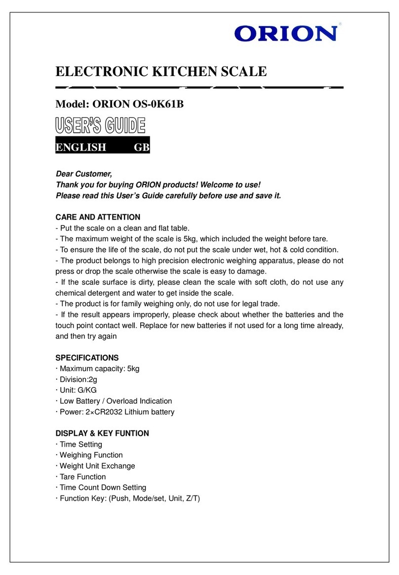 Orion OS-0K61B User manual