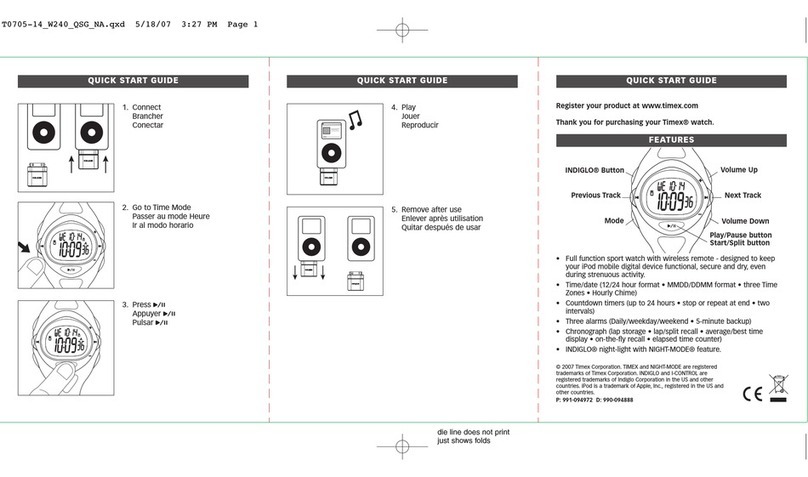 Timex i-Control quick start guide