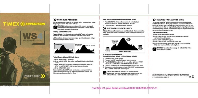 Timex Expedition WS4 Pocket guide