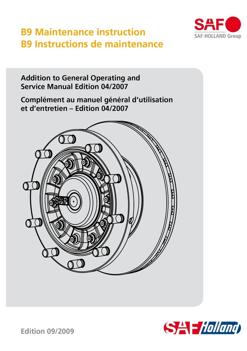 SAF-HOLLAND B9 Operating and maintenance instructions