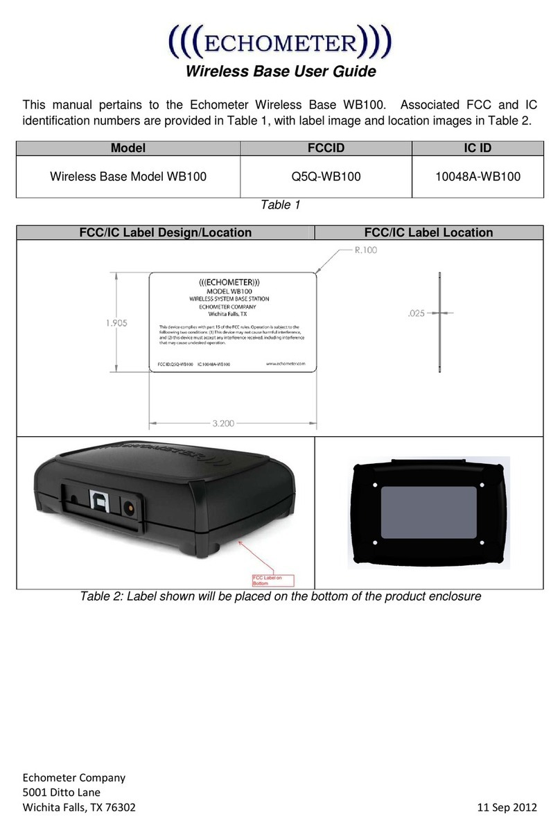 Echometer Wireless Base WB100 User manual