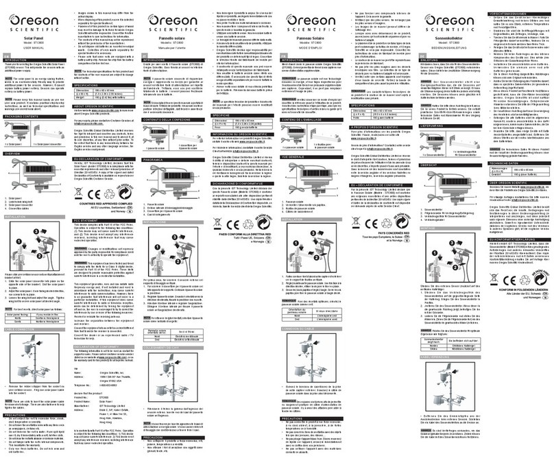 Oregon Scientific STC800 user manual