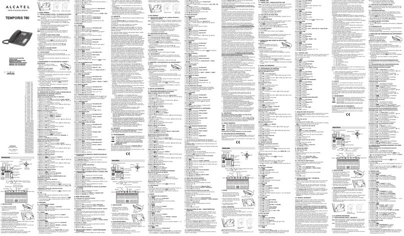 Alcatel Temporis 780 User manual