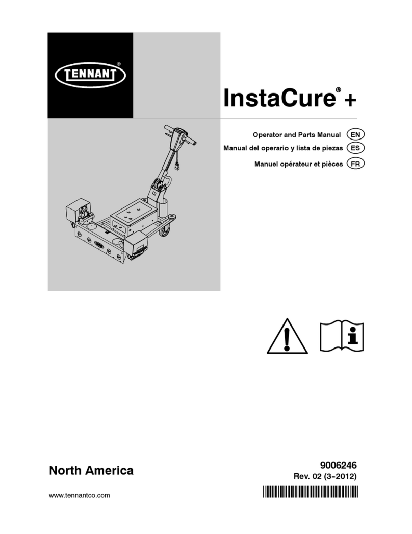Tennant InstaCure + Operator and parts manual