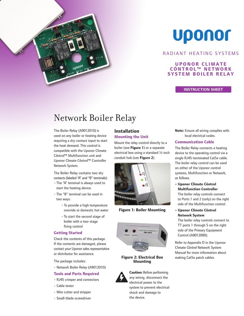 Uponor Climate Control A9012010 User manual