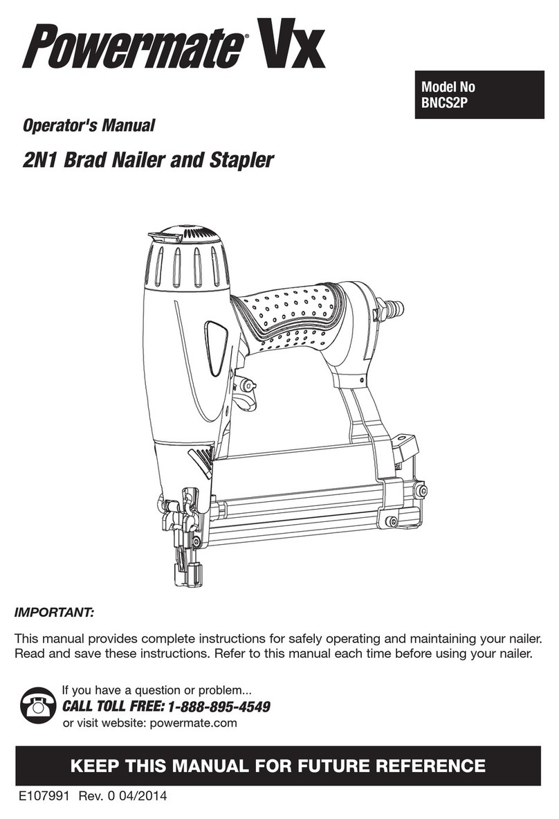 Powermate VX BNCS2P Operator's manual
