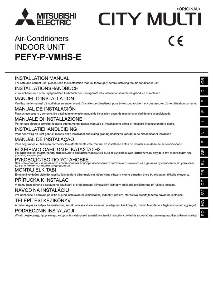 Mitsubishi PEFY-P-VMHS-E User manual