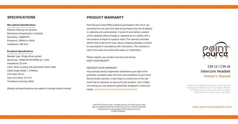Point Source Audio CM-iX User manual