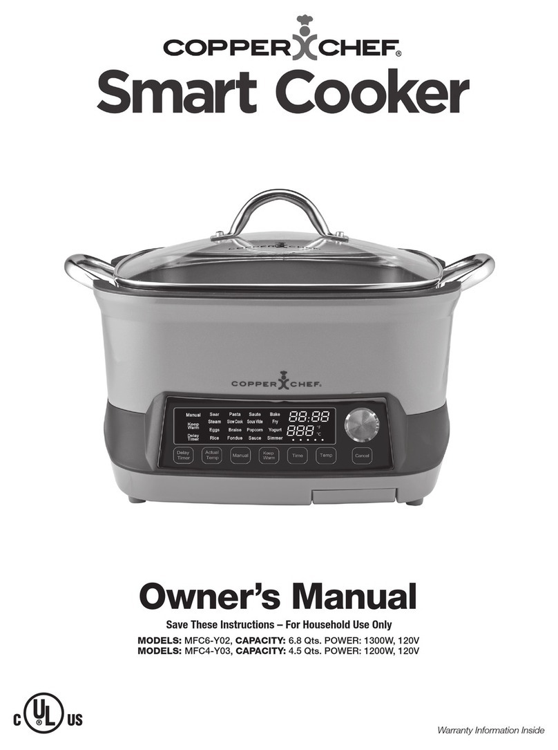Copper Chef Smart Cooker MFC6-Y02 owner's manual