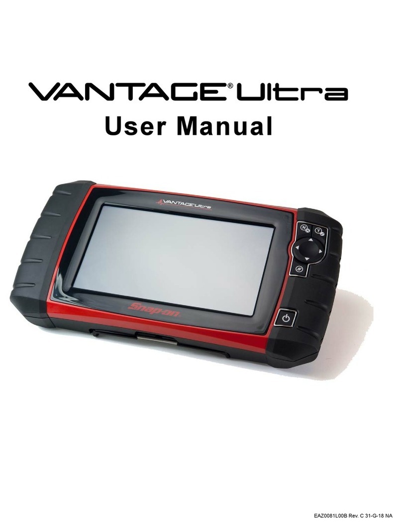 Snap-On Vantage Ultra User manual