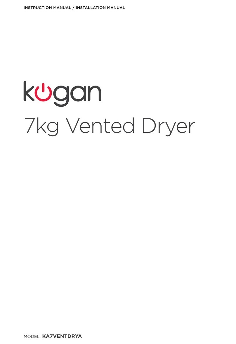 Kogan KA7VENTDRYA Instruction and installation manual