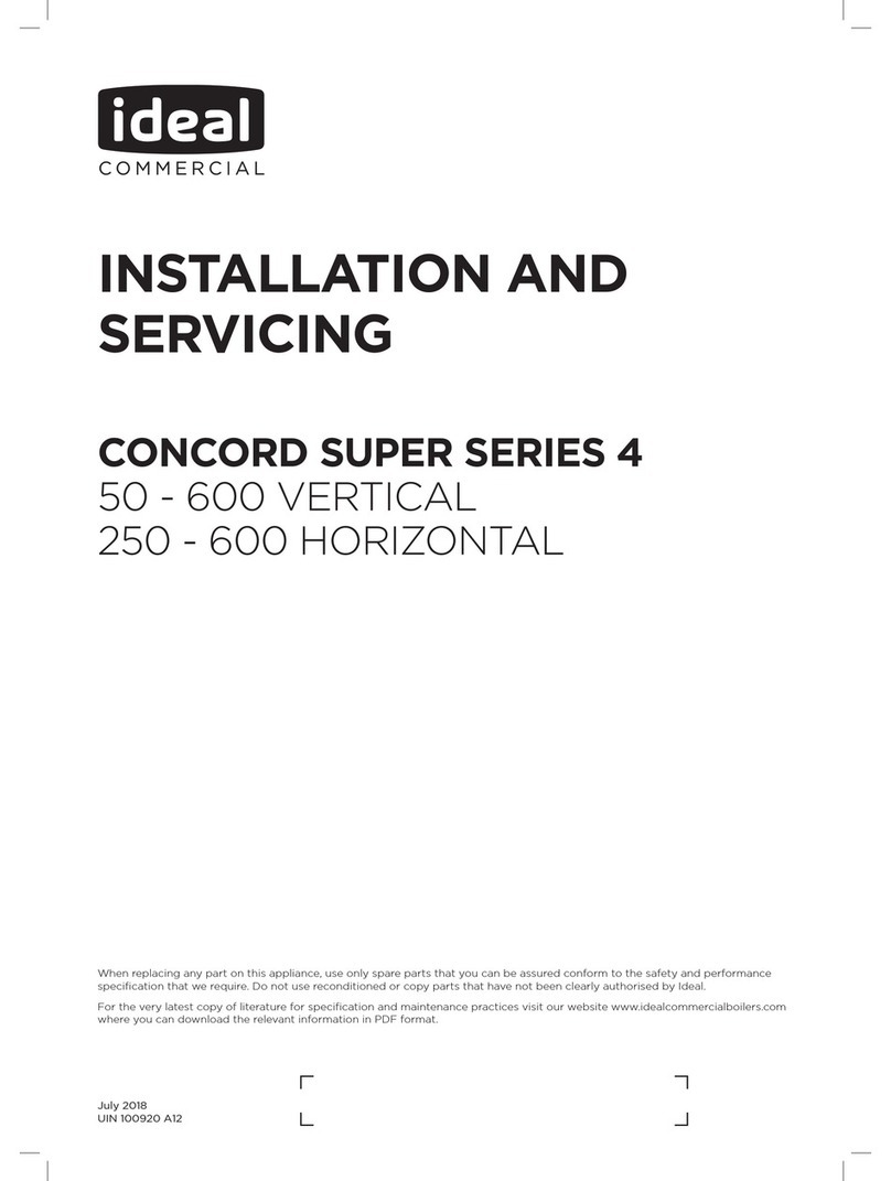 IDEAL Concord Super Series 4 50 V Installation and servicing