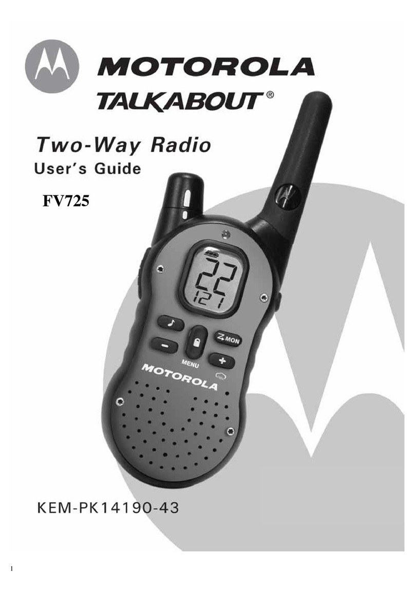 Motorola Talkabout FV725 User manual