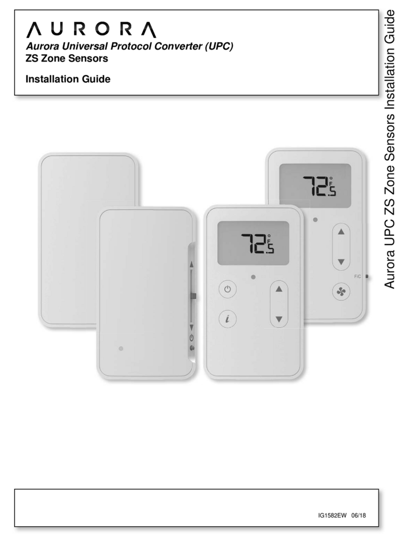 Aurora UPC ZS ZONE SENSOR installation guide