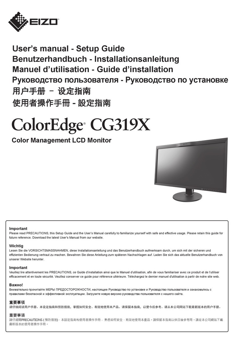 Eizo ColorEdge CG319X User manual