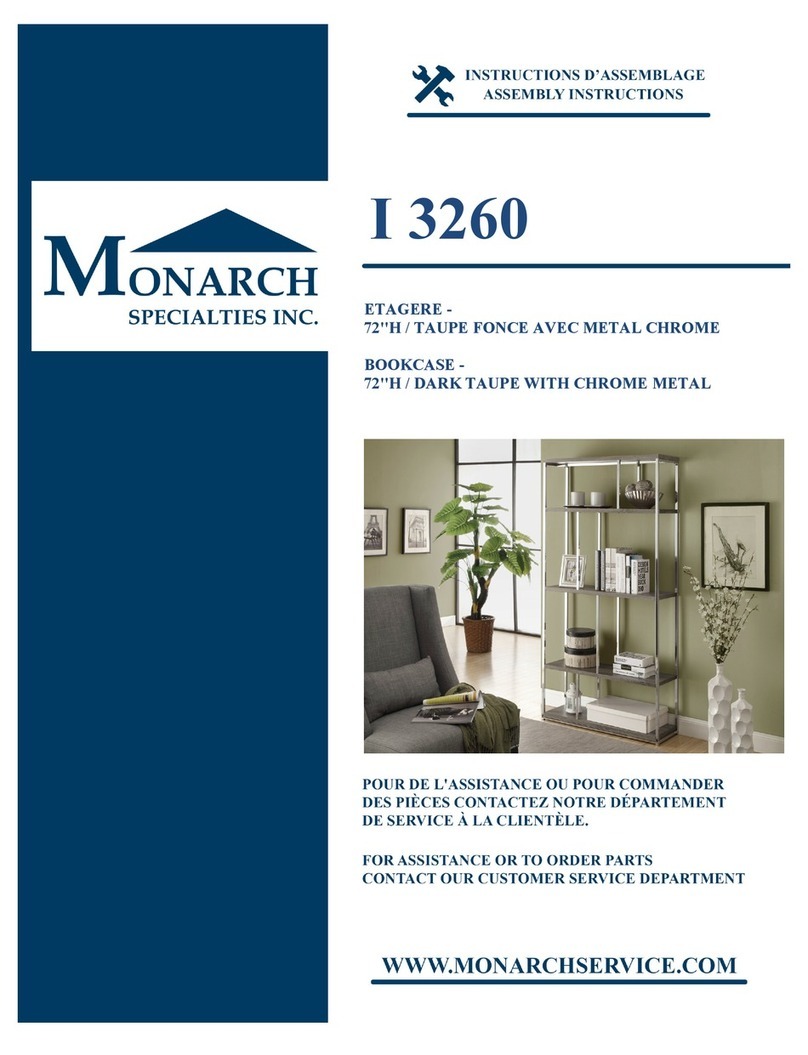 Monarch Specialties I 3260 User manual Monarch Specialties I 3260 User manual