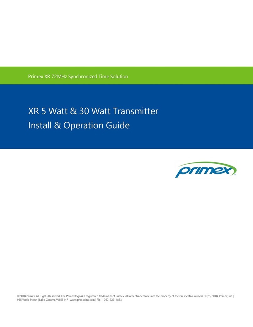 Primex XR 5 Watt Install & operation guide