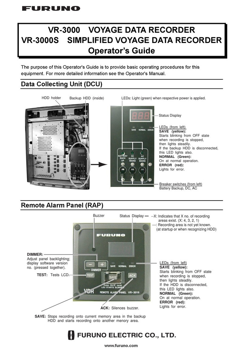 Furuno VR-3000 Operator's guide