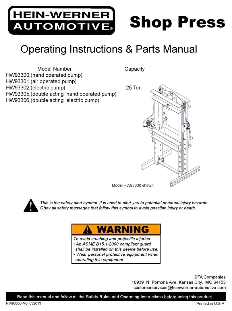 HEIN-WERNER AUTOMOTIVE HW93301 Instructions for use