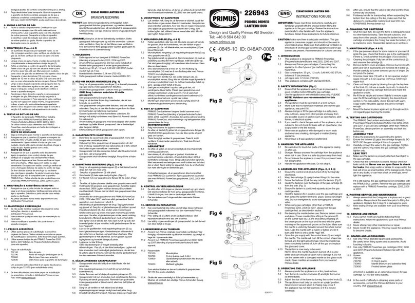 Primus MIMER LANTERN DUO Instructions for use