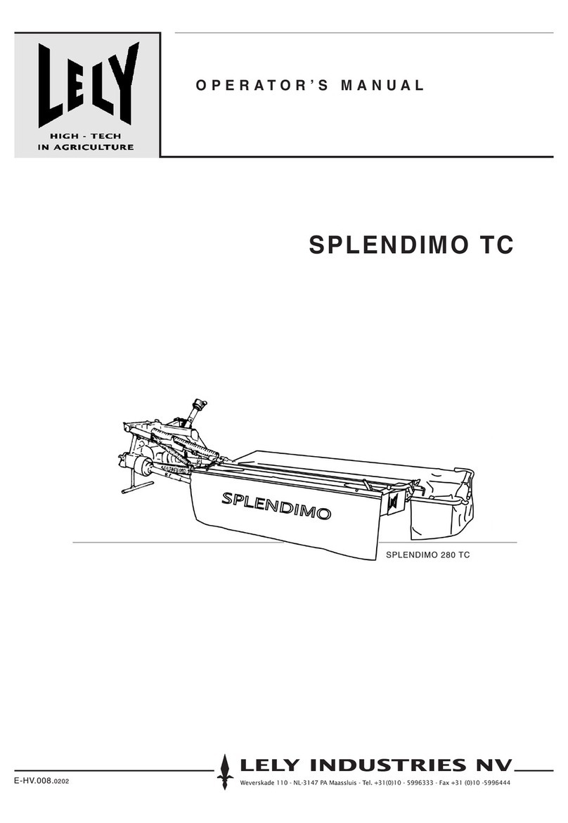 LELY SPLENDIMO TC Operator's manual