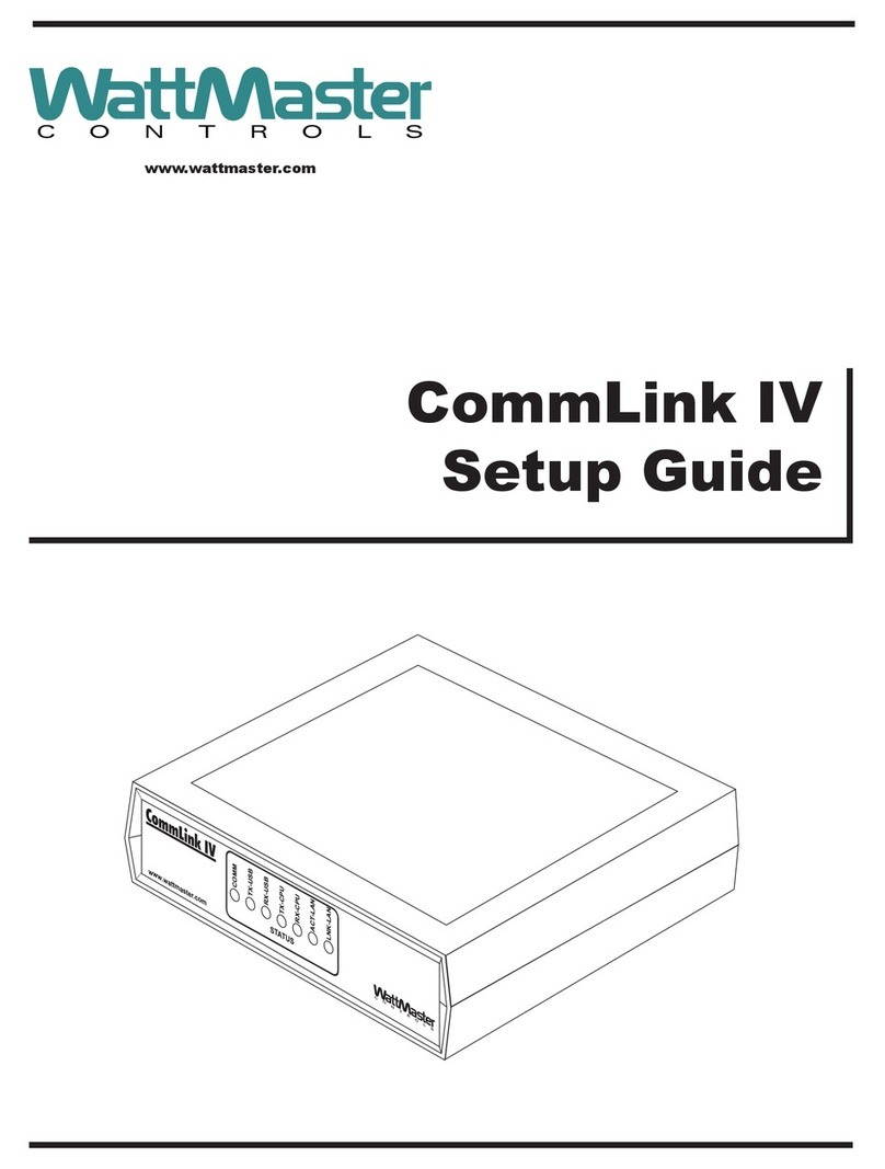 WattMaster CommLink IV Setup guide