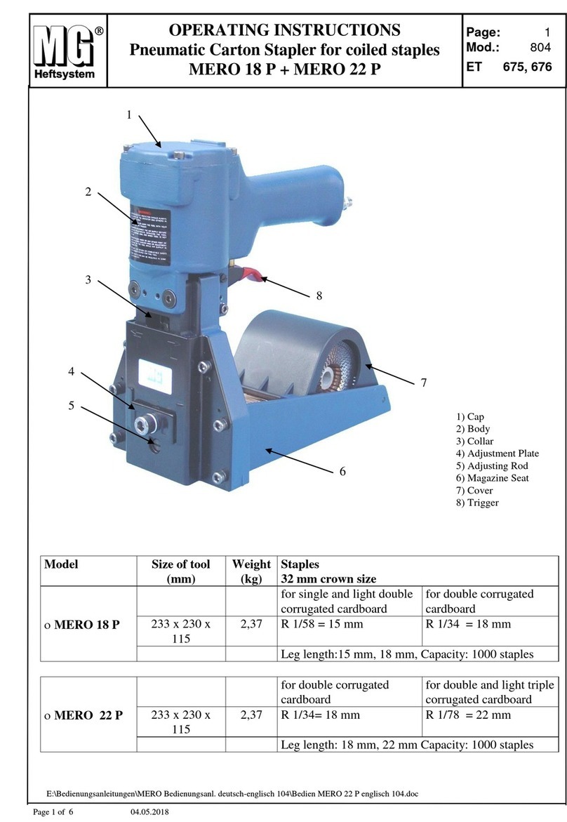 MG MERO 18 P User manual