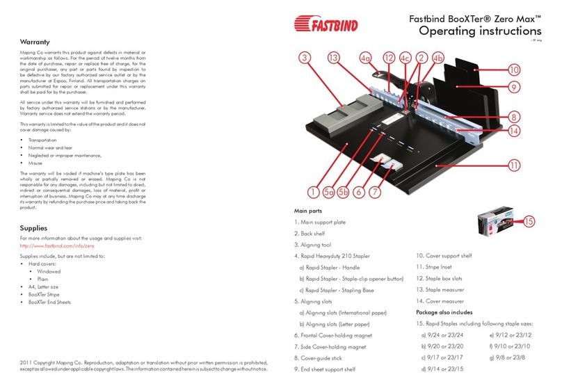 Fastbind BooXTer Zero Max operating instructions