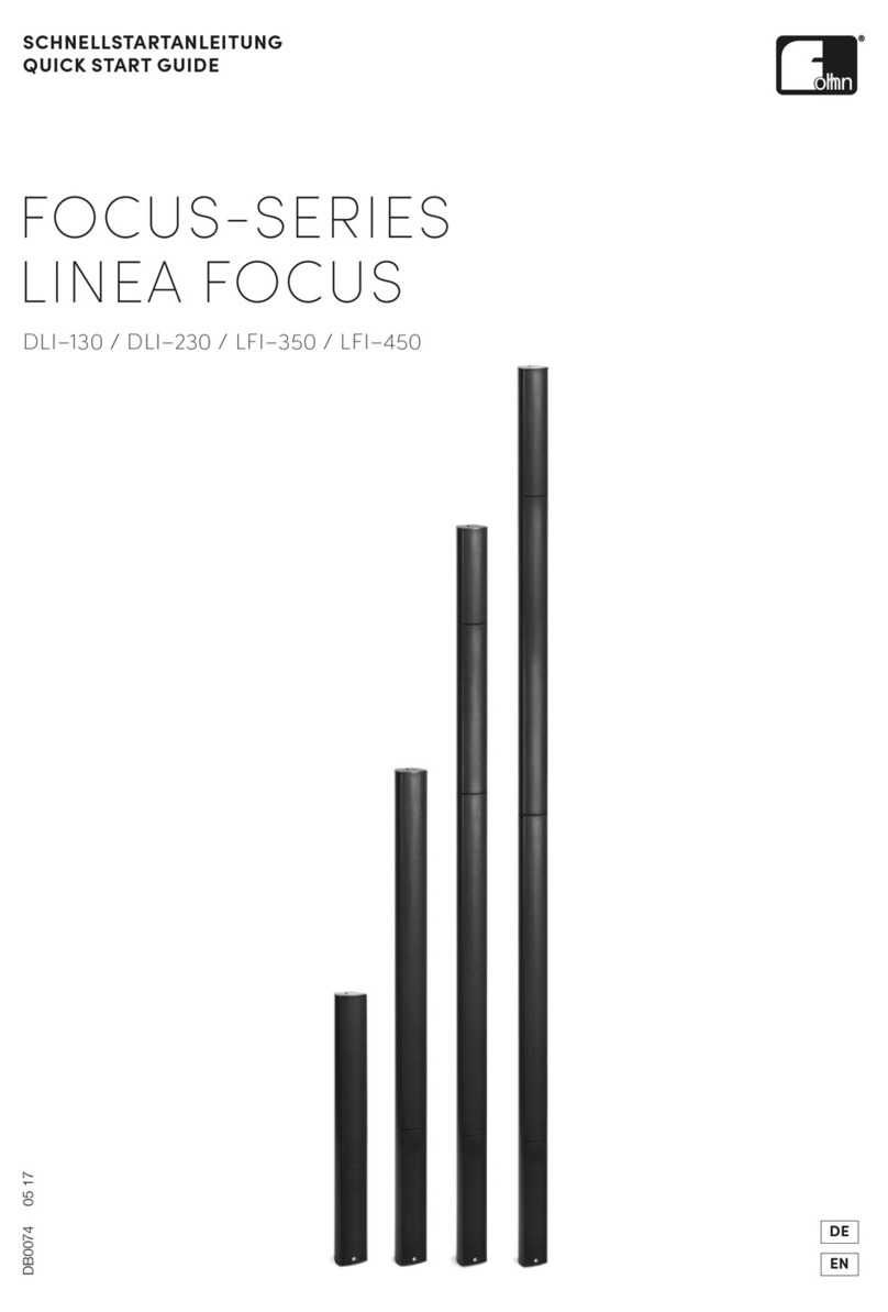 Fohhn Linea Focus DLI-130 User manual