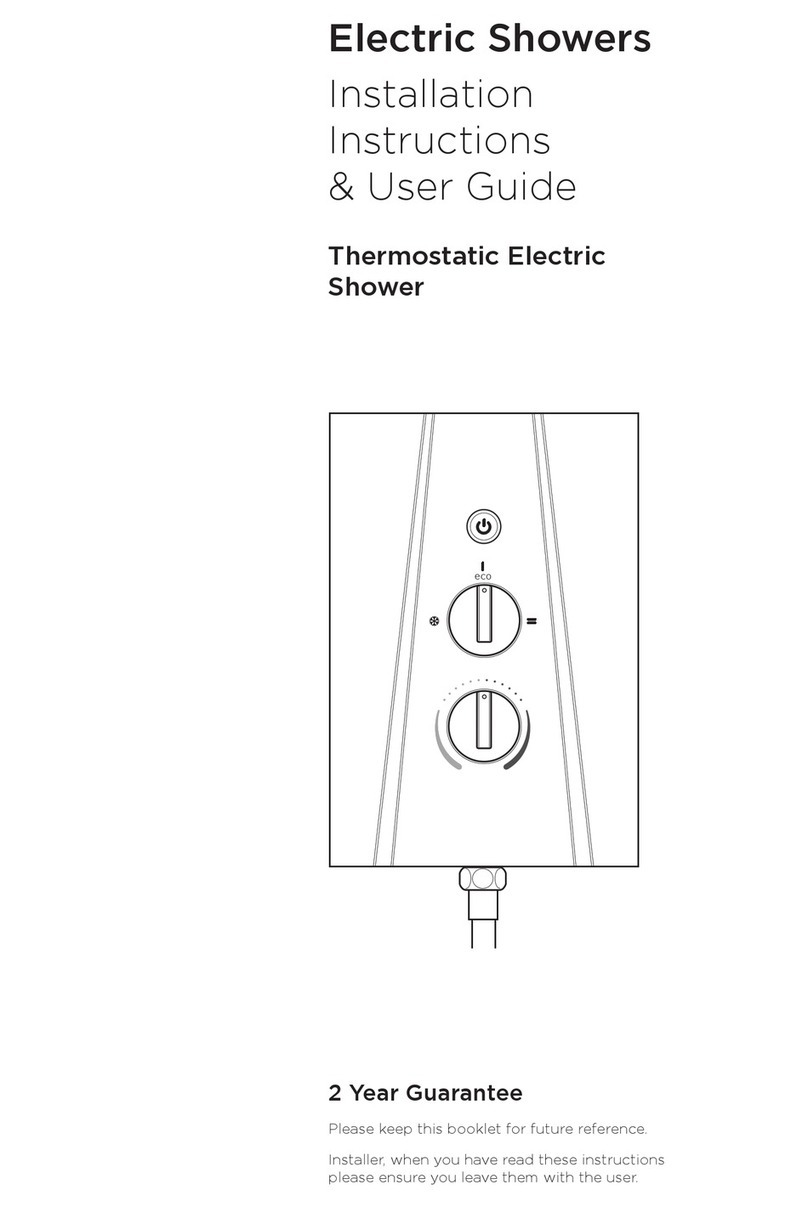 iflo Thirle Electric Shower 8.5 Kw Installation instructions & user guide