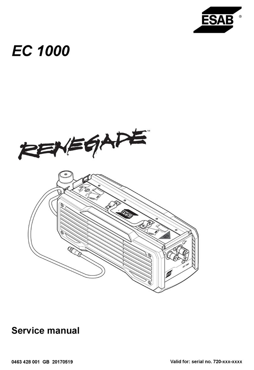 ESAB Renegade EC 1000 User manual